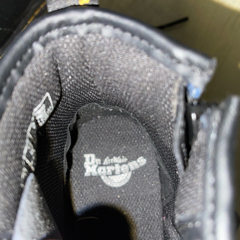 Dr martens for toddlers kids with minor invincible scuffs around toes. Sz. 12. - Picture 3 of 8